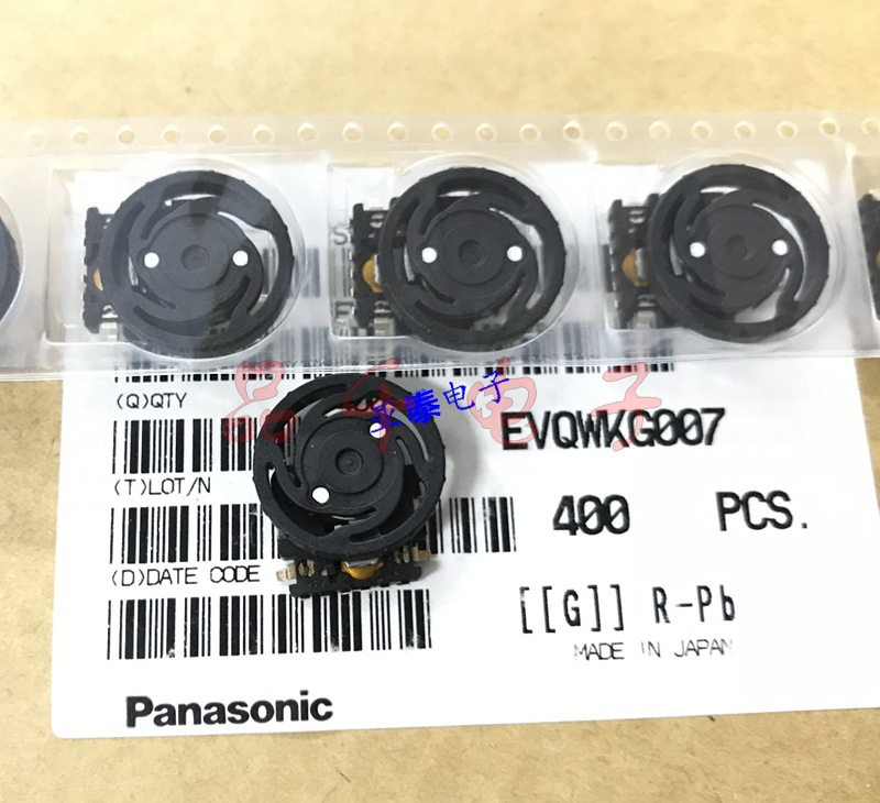 松下滚轮编码器带开关15定位拨轮编码器EVQWKG007转盘开关