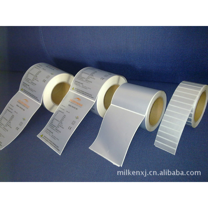 厂家非标长春太阳能电池板FASSON户外哑银抗老化PET标签彩印厂光