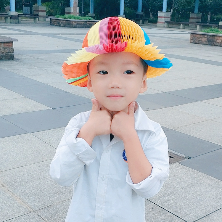 魔术花瓶帽百变纸帽子卡通动物折叠花瓶纸帽子摆地摊新奇货源批发|ms