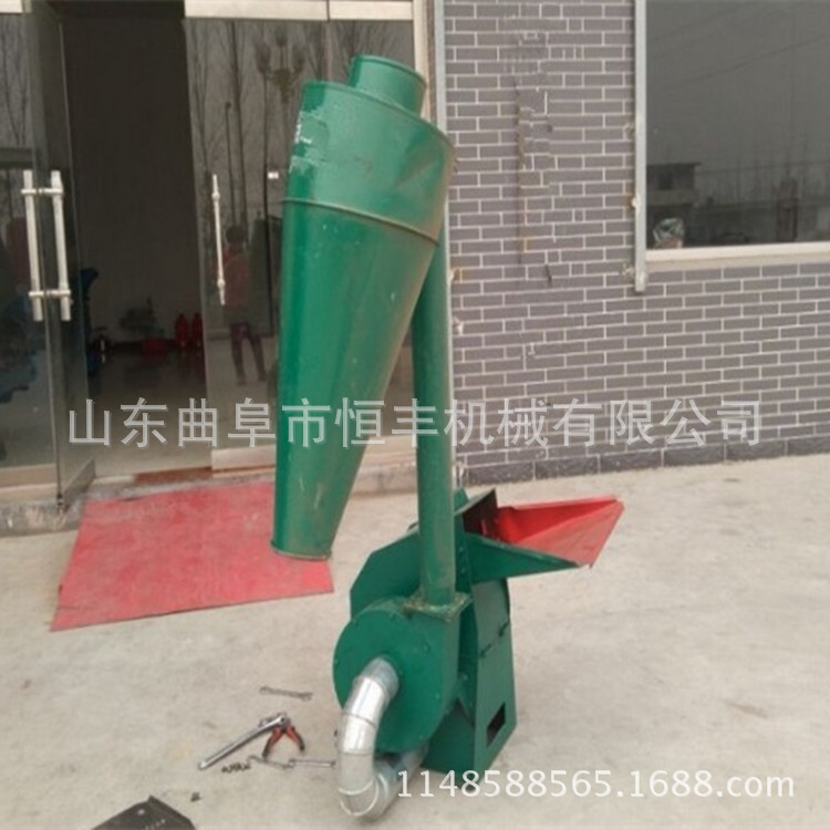 锤片式粉碎机价格 花生秧玉米秸秆粉碎机 沙克龙自动进料