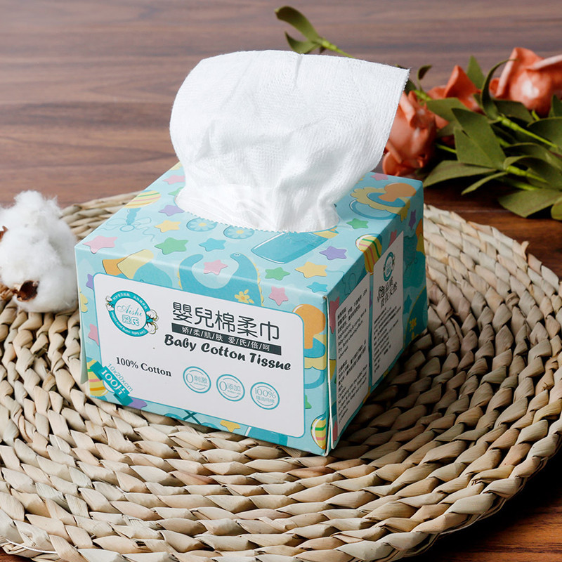 goods in stock wholesale baby Cotton soft Wet and dry Dual purpose towel Cotton soft Natural Cotton box-packed baby Face Towel