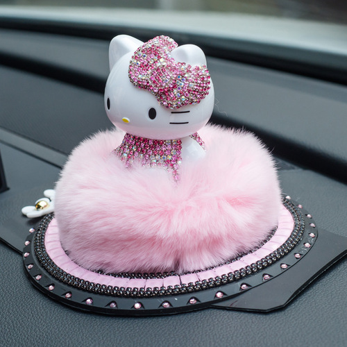 Katie car perfume seat type perfume table cat car ornaments car perfume diamond interior accessories KT center console