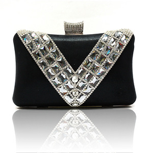 时尚水钻包精品晚宴包宴会包隔层手拿外现货等您7236