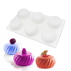 Italian style 6-leaf steamed bun-shaped mousse cake pan baking mold Amazon French dessert mold