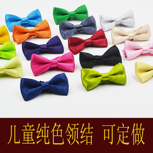 Children's bow tie solid candy color casual Korean clothing accessories baby bow tie wholesale and customization