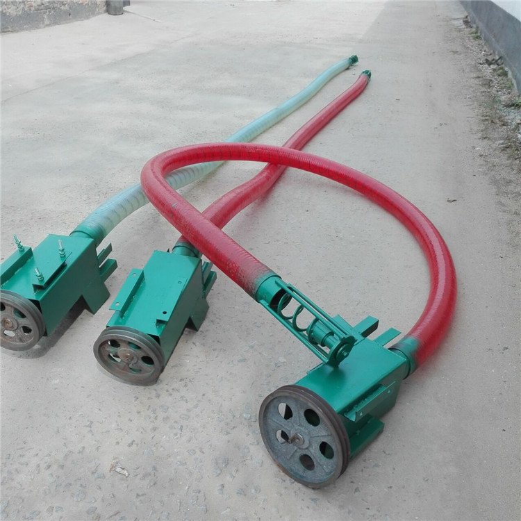 伊春玉米大豆装车抽粮机 油电两用吸粮机 软管吸粮机输送机9是9螺