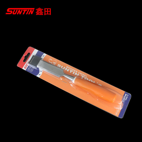 Xintian through-core woodworking chisel flat chisel carpenter solid wood handle chisel set slotted chisel shovel flat chisel can knock woodworking hammer