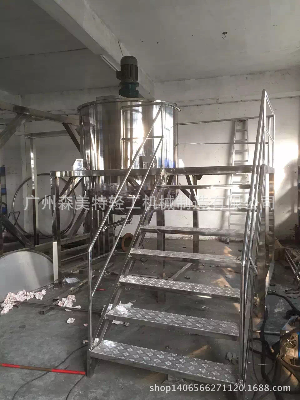 制药 食品 饮料 乳品 日化 生物工程的液体物料混合搅拌罐 搅拌锅