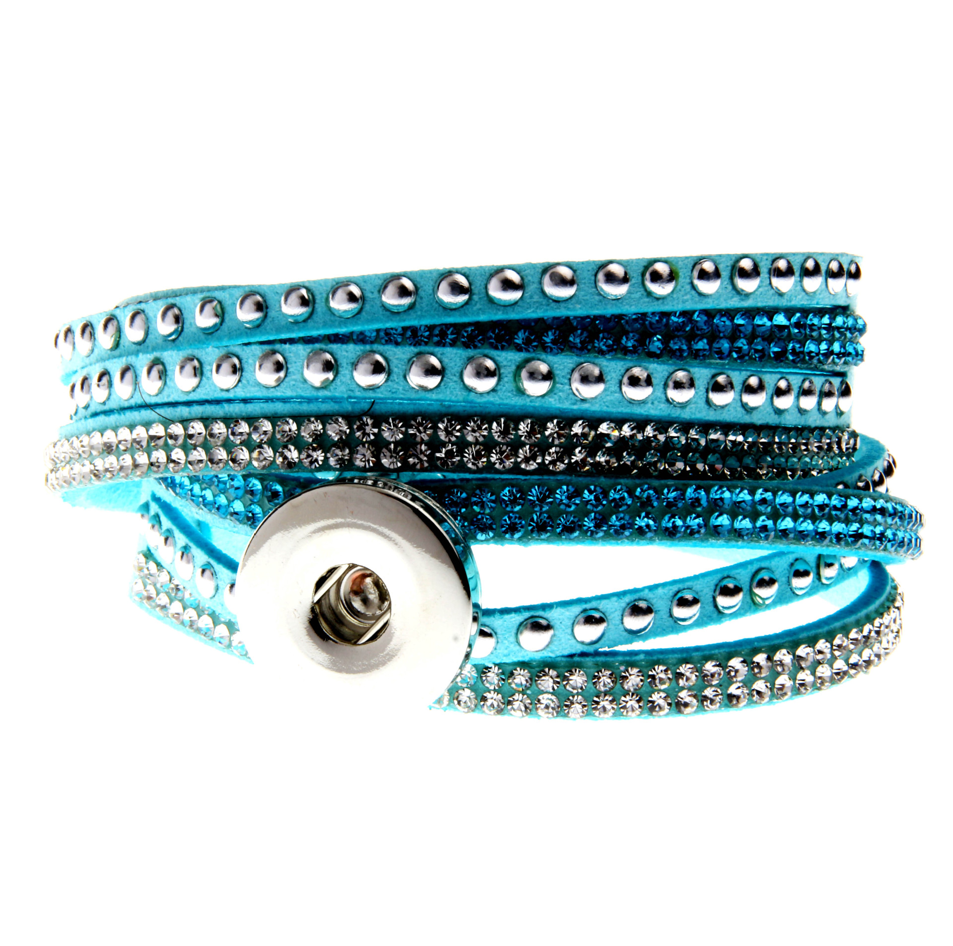 Style Simple Style Classique Couleur Unie Faux Cuir Incruster Strass Femmes Bracelet display picture 5