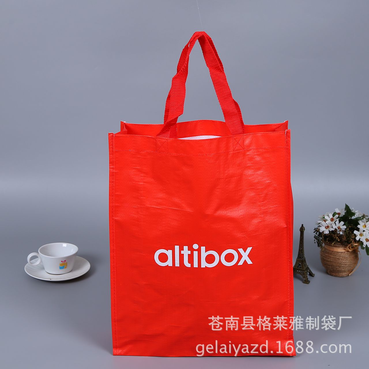 定 制广告手提无纺布袋 覆膜PP编织购物袋定 做现货 免费设计