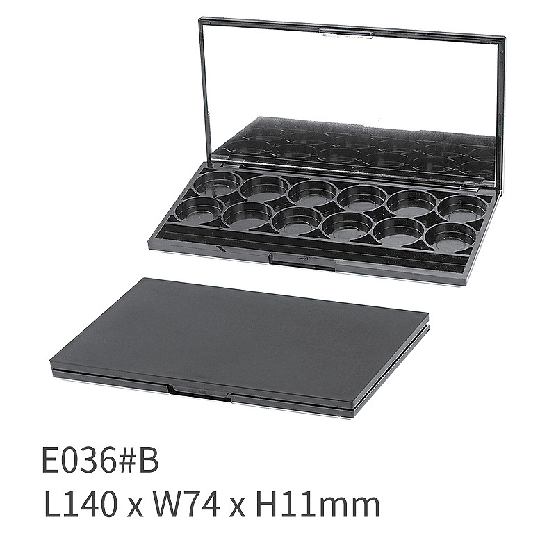 精艺塑胶 化妆品包材 口红管 粉盒 眼影盒 腮红盒 加工 E036#B