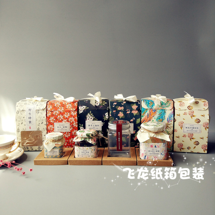 喜庆200ml即食燕窝四方瓶500g蜂蜜果酱梨膏280ml辣椒酱手提礼盒