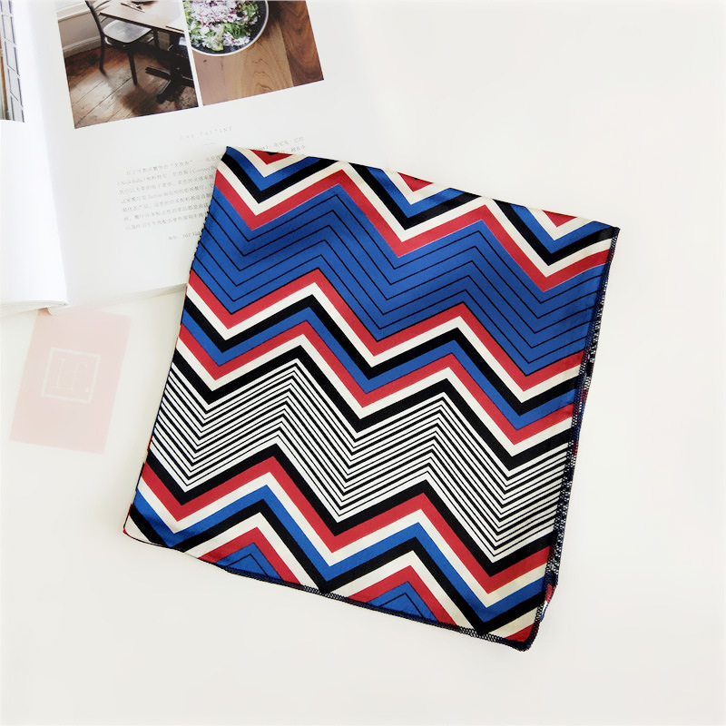 60g Weight Silk Scarf Classification Daily Occasion Satin Material Stripe, Polka Dots, Chains Print Pattern Summer Season Women's Gender Simple Style Style Women's Simple Style Stripe Polka Dots Chains Print Satin Silk Scarf 14