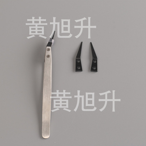 Ceramic head tweezers Zirconia ceramic head tweezers heads Replaceable heads Multi-purpose ceramic tweezers heads Elbow