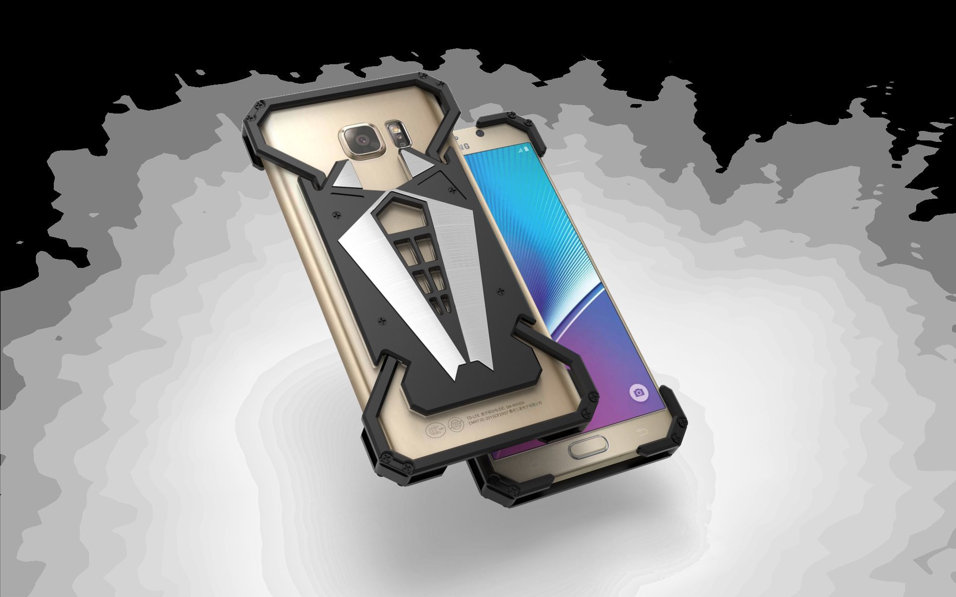 S.CENG Spider-Man Shockproof Aerospace Aluminum Metal Shell Case Cover for Samsung Galaxy Note 5