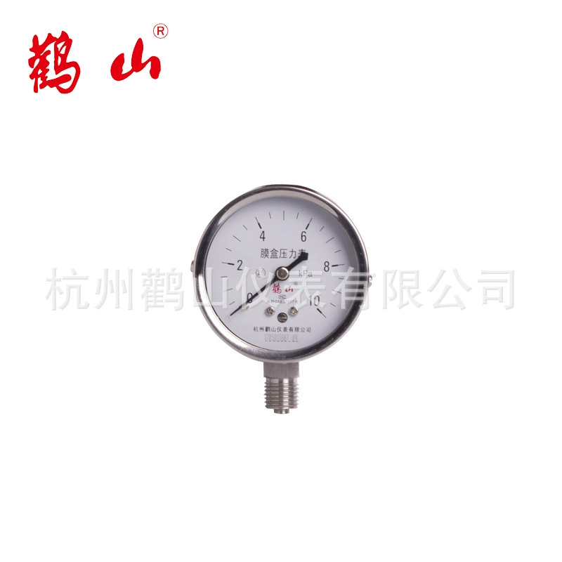 Манометр для пленочной коробки из нержавеющей стали YE60BF, микроманометр из нержавеющей стали, манометр для пленки с белым краем, прямая продажа с фабрики