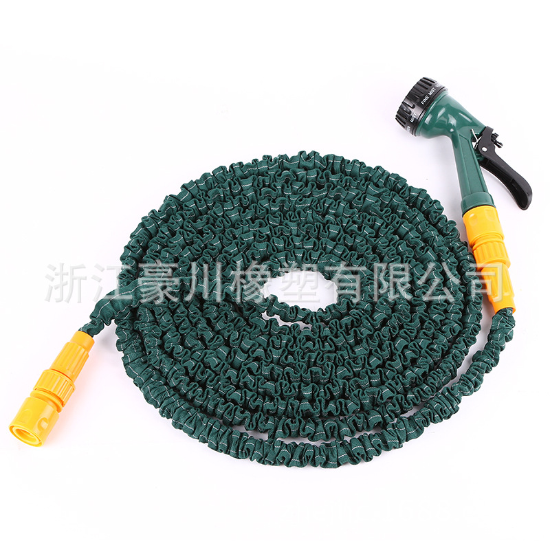 厂家供应单色洗车水管高压水枪伸缩水管园林组多功能水管25英尺
