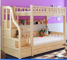 廠家定制實木子母床 供應簡約時尚實木兒童床 可定制高低子母床