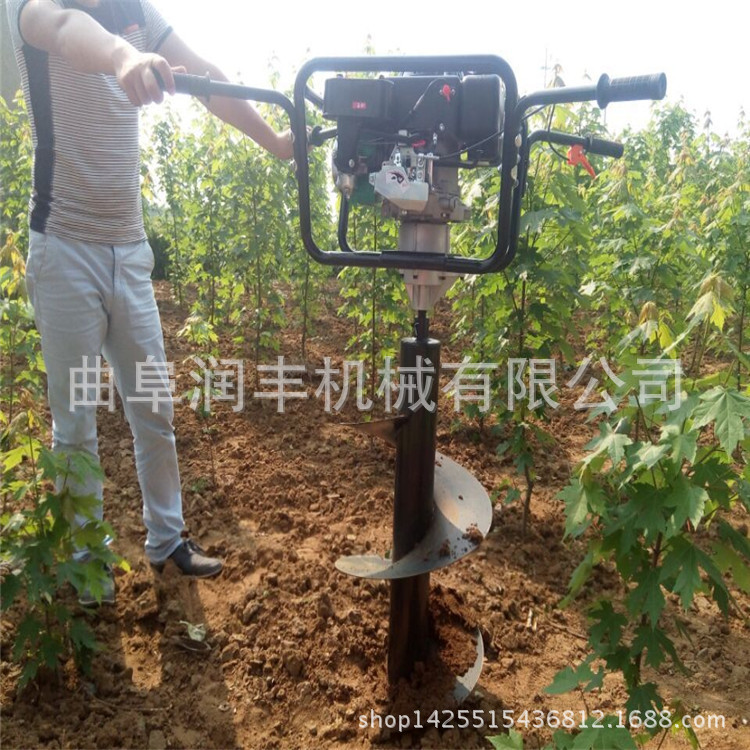 扭力强的挖坑机 路面栽树挖坑机 扎架子立柱挖坑机