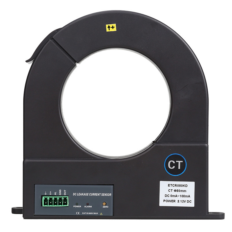 ETCR080KD开合式直流漏电流传感器 大口径 直流转换