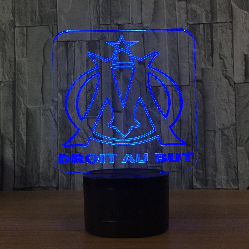 遥控触摸七彩 3D灯 创意礼品台灯 led灯小夜灯