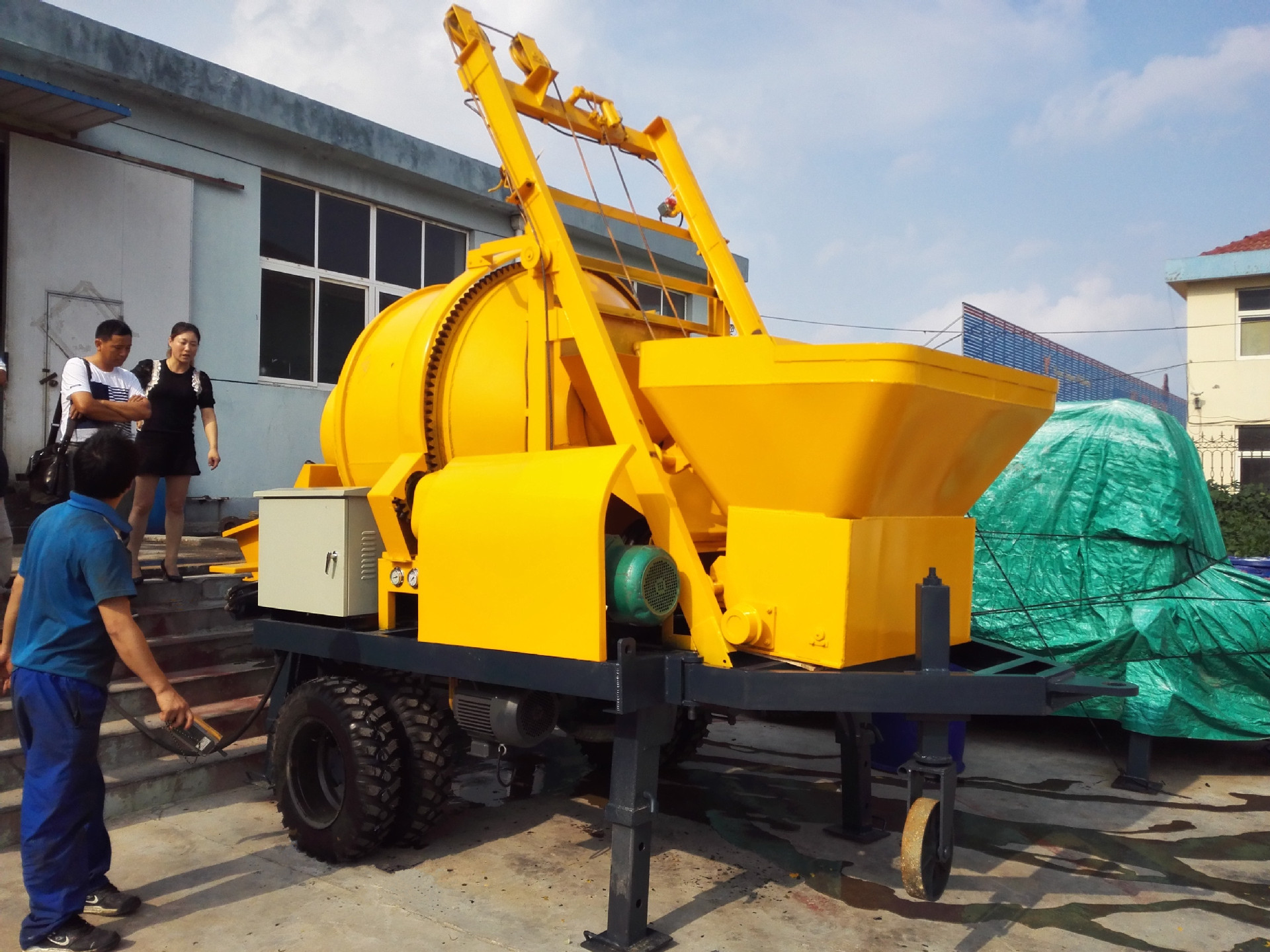 搅拌混凝土一体 搅拌混凝土一体机 混凝土搅拌泵送一体机