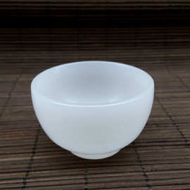玉石阿富汗白玉茶具批发 玉石玉石白玉仿古高茶杯摆件 白玉高酒杯