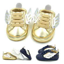 新款低幫翅膀軟底嬰兒鞋0-1歲男寶凹造型學步鞋 D703