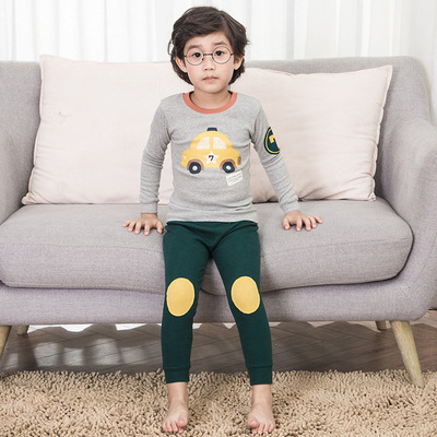 兒童內衣套裝純棉男童女童棉毛衫春秋睡衣全棉寶寶秋衣秋褲家居服