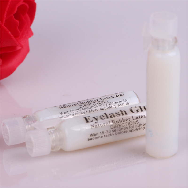 Brand New False Eyelash Glue White Eyelash Glue Trial Pack Glass Tube