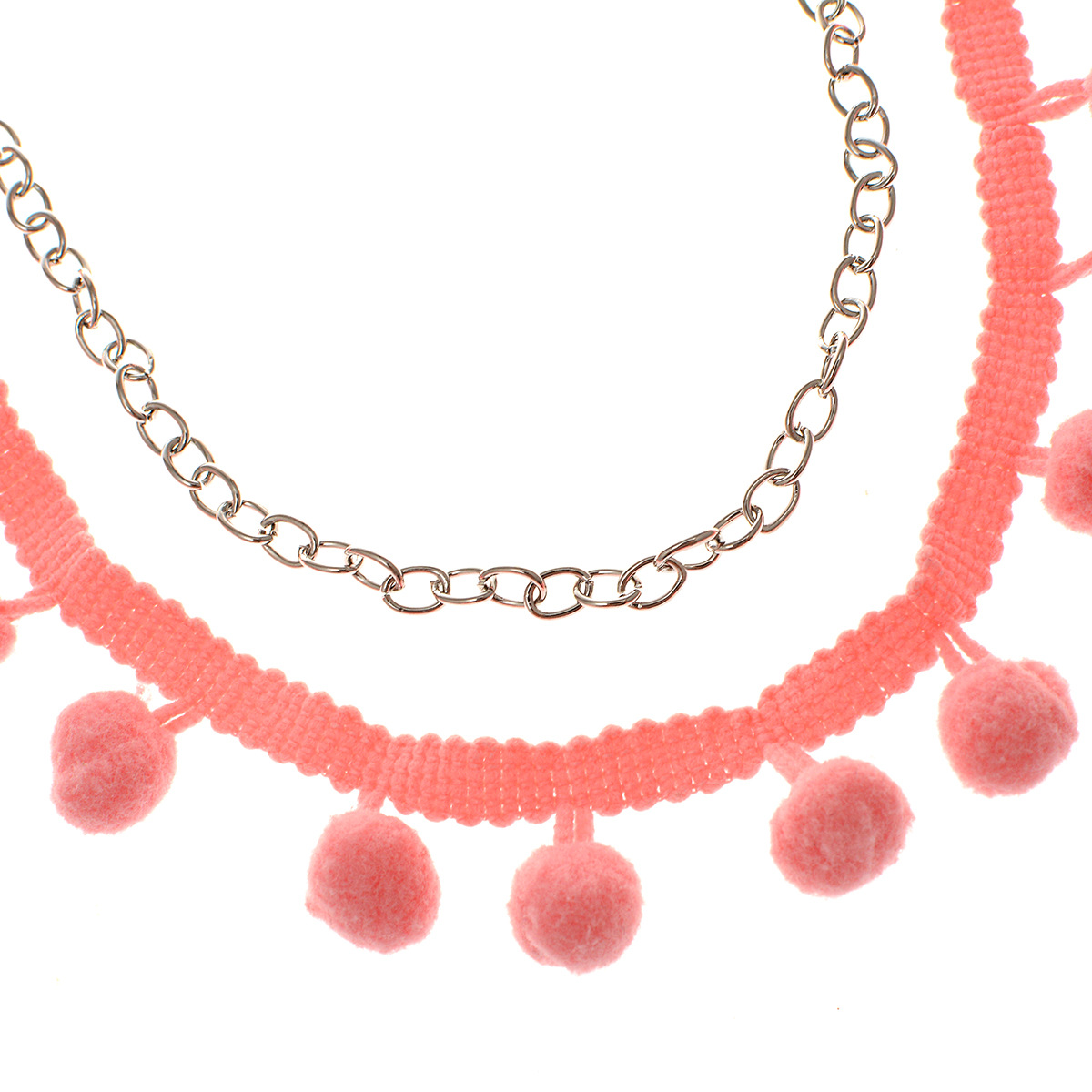 Occident and the United States alloy plating necklace (C2174 Pink)NHXR1452-C2174 Pink