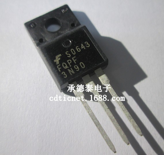 N通道场效应管 FQPF3N90 3N90 TO-220 进口原装