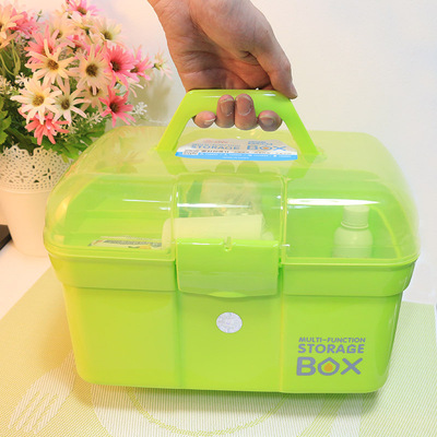 family Plastic medicine chest Portable portable Medicine chest household seal up High-capacity storage box originality medical box