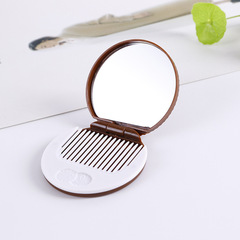 Portable Chocolate Mirror Cookie Shape Sandwich Cookies with DIY Small Foldable Makeup Mirror Wholesale
