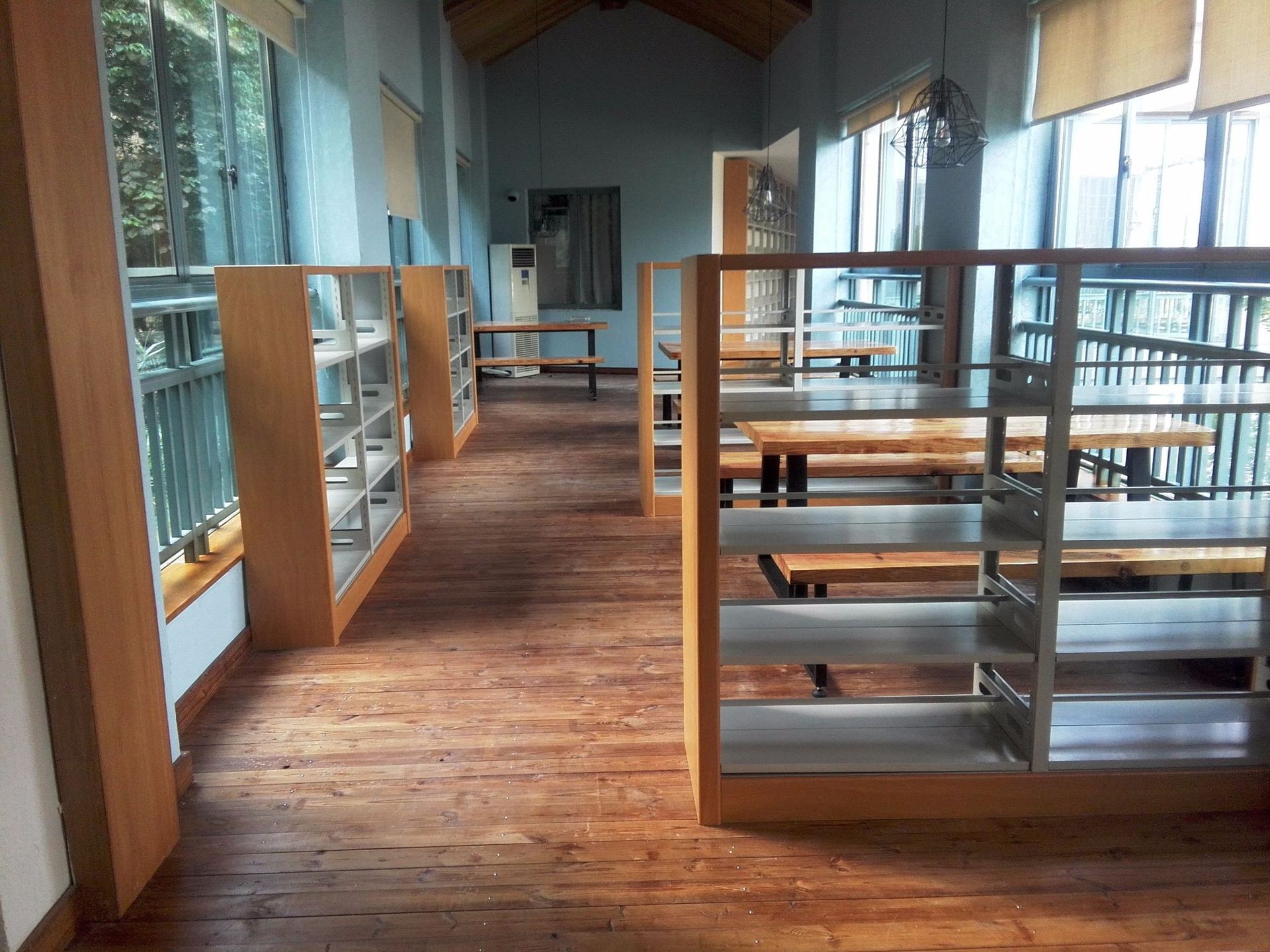 杭州厂家直销 可拆装钢制六层双柱双面书架 单面定制书架|ms