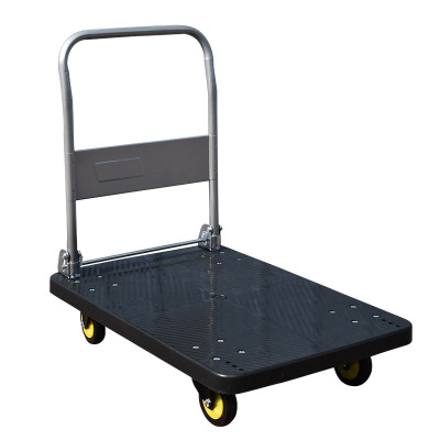 静音手推车平板车拉货车拖车小拉车推车货搬运车手拉车折叠小推车|ru
