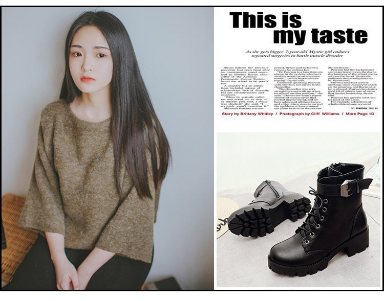 Bottes femme en PU artificiel - Ref 3355143 Image 9