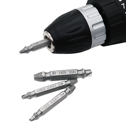 4341 broken screw extractor, screw removal and removal of broken screws, screwdriver, double-headed screw extractor