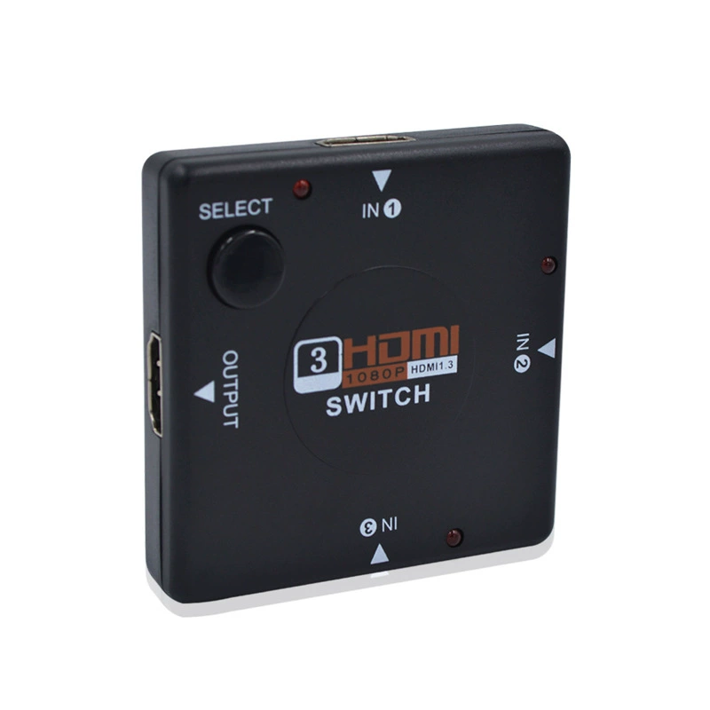 Поставщик: коммутатор 3 в 1 с пультом дистанционного управления, HDMI-конвертер квадратный 3 в 1 (три входа — один выход)