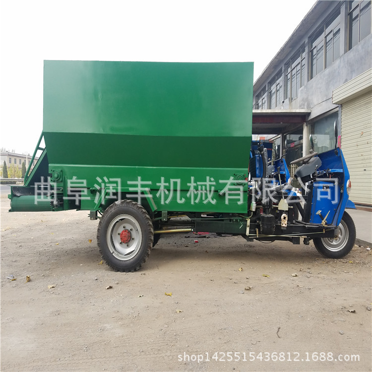 新型电动撒料车 饶阳县三轮车电动撒料车