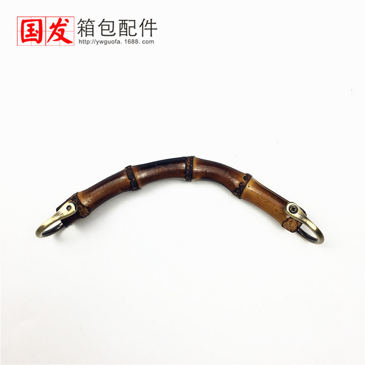Especial: 15cm bambú brazalete de mano color original portátil bambú verdadero accesorios bolsos de mano   0633 - Mu