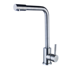 304 stainless steel kitchen faucet single handle single hole swivel cold and hot kitchen sink faucet bathroom hardware wholesale