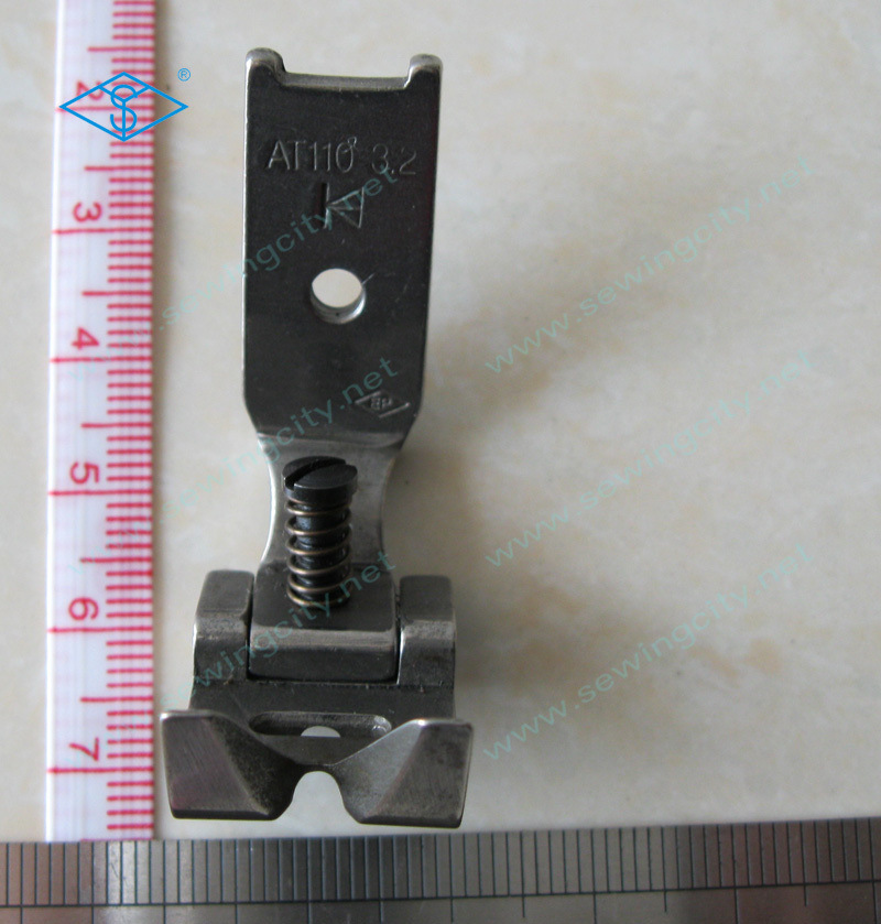 人字车、曲折缝压脚，沟槽导带压脚AT110-3.2A