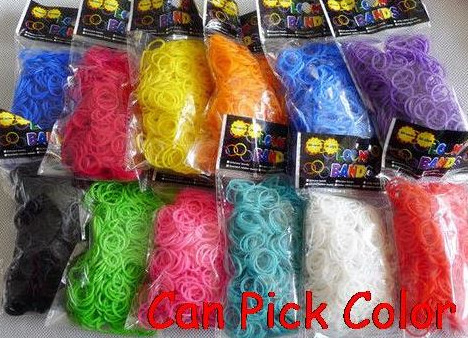 loom Rubber bands Rainbow Rubber band woven bracelet 600 send crochet 24S buckle