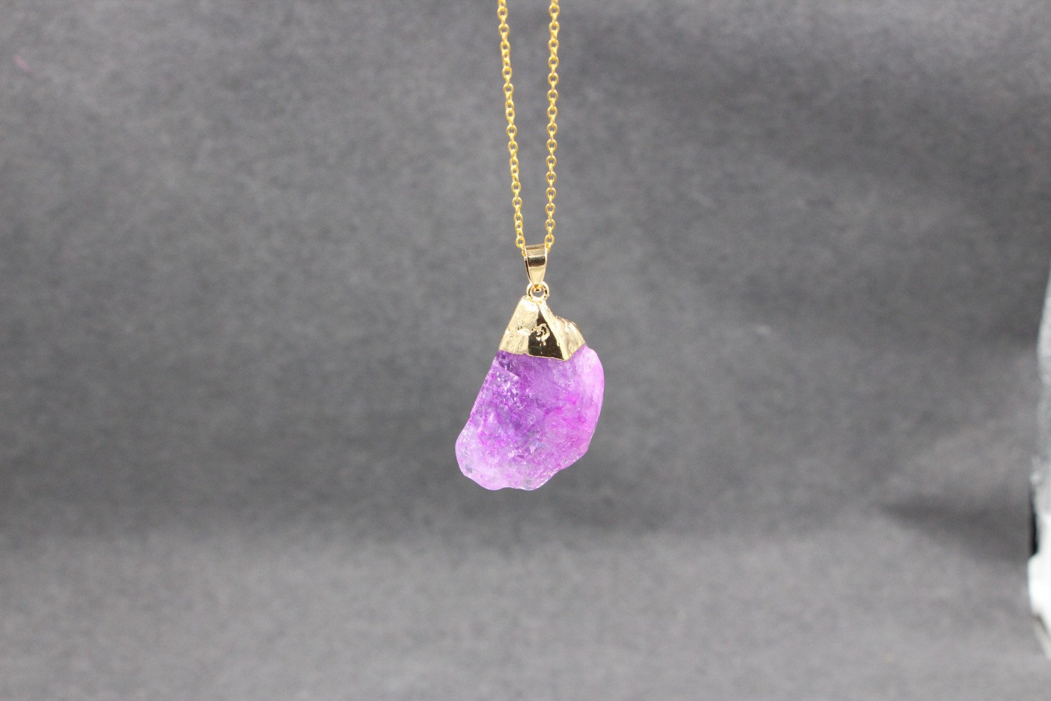 Women'S Gender Ethnic Style Geometric Copper Inlay Natural Stone Pendant Necklace
