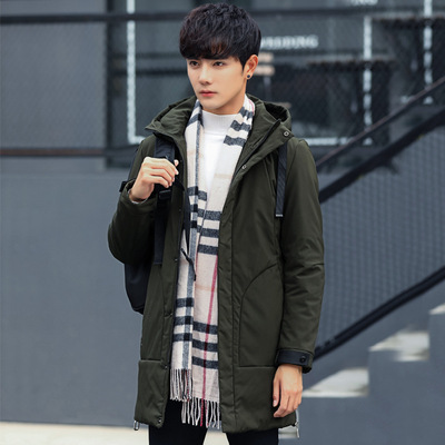 冬季棉衣男中长款加厚棉服青年帅气大衣男韩版男冬天外套潮流批发|ms