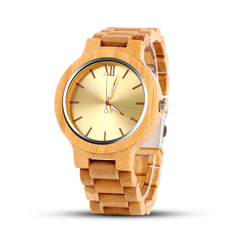 Wood Wristwatch Gold