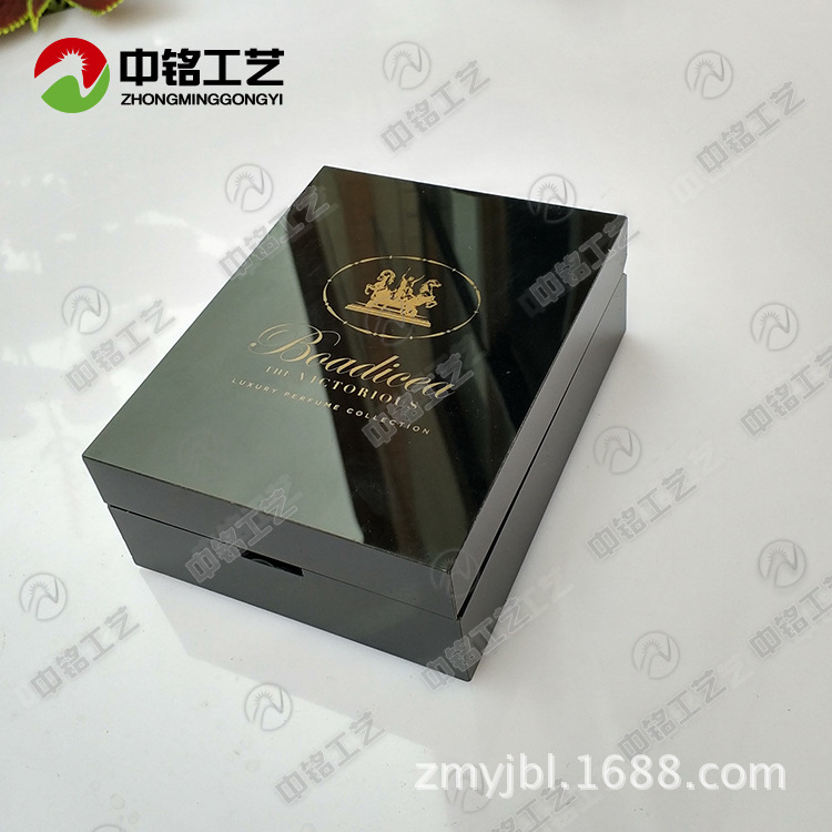 定做加丝印高档口红黑色亚克力礼品盒 高档厚板有机玻璃包装盒