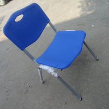 塑料单椅培训椅子电脑椅子快餐桌椅宿舍单椅曲木椅子电镀不锈钢