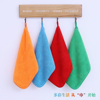 廠家批發珊瑚絨加厚吸水毛巾擦車巾600g家政保潔酒店廚房清潔毛巾